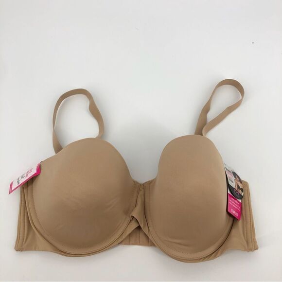 New Maidenform Ultimate Stay Put Bra Size 40D Tan Style SE6990 NWT - Picture 1 of 12